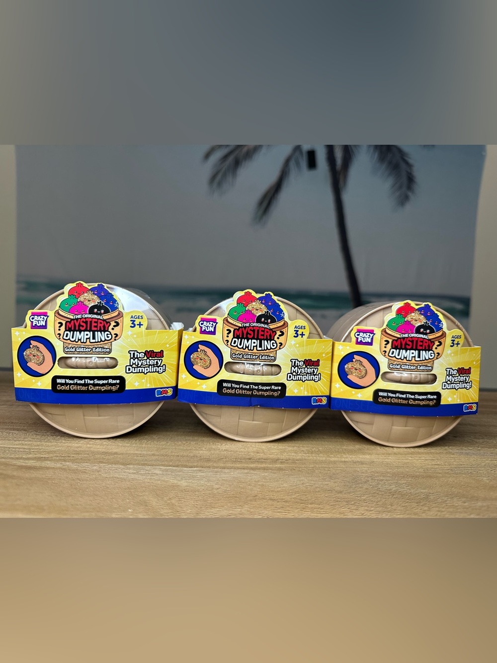 Bundle of 3 RMS Gold Glitter Dumplings
